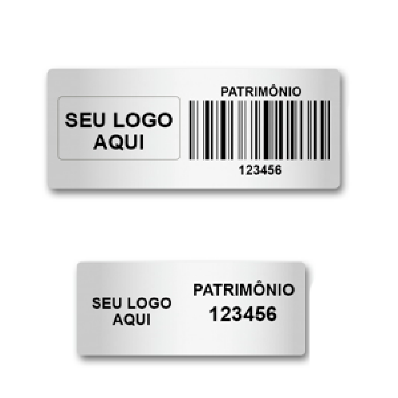 Etiqueta de Patrimônio em Poliéster Guapimirim - Etiqueta Patrimônio São Paulo