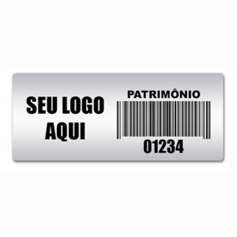 Etiqueta Patrimonial Poliéster Caxias - Etiqueta Patrimônio São Paulo