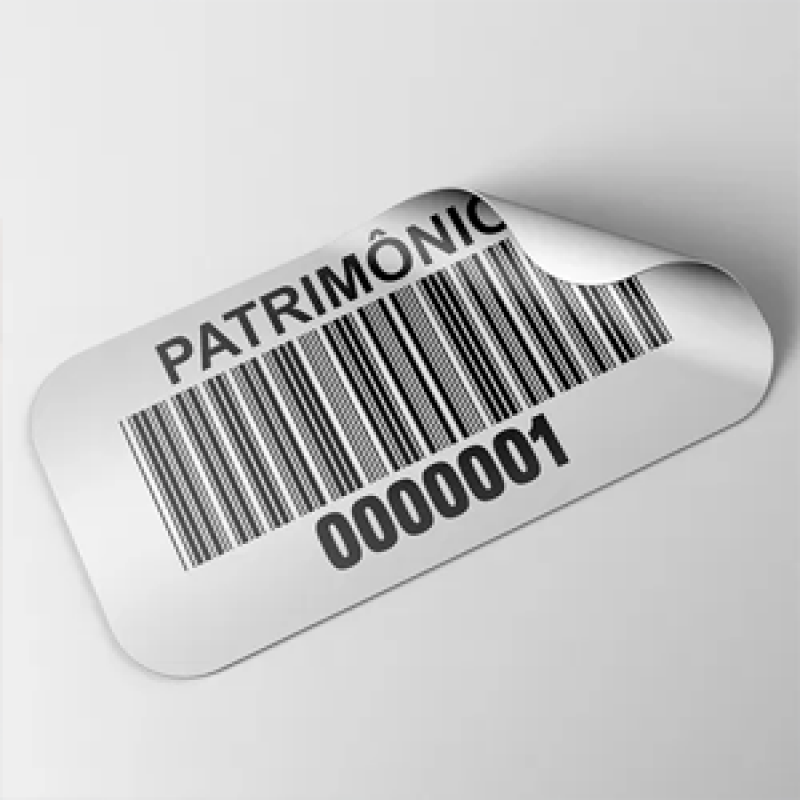 Gráfica de Etiqueta Código de Barras Personalizada Parada Modelo - Etiqueta Personalizada para Chaveiro Automotivo