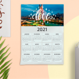 calendário de parede personalizado Caieiras