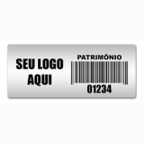 etiqueta de patrimônio em poliéster orçar São João da Barra