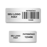 etiqueta de patrimônio em poliéster Sergipe