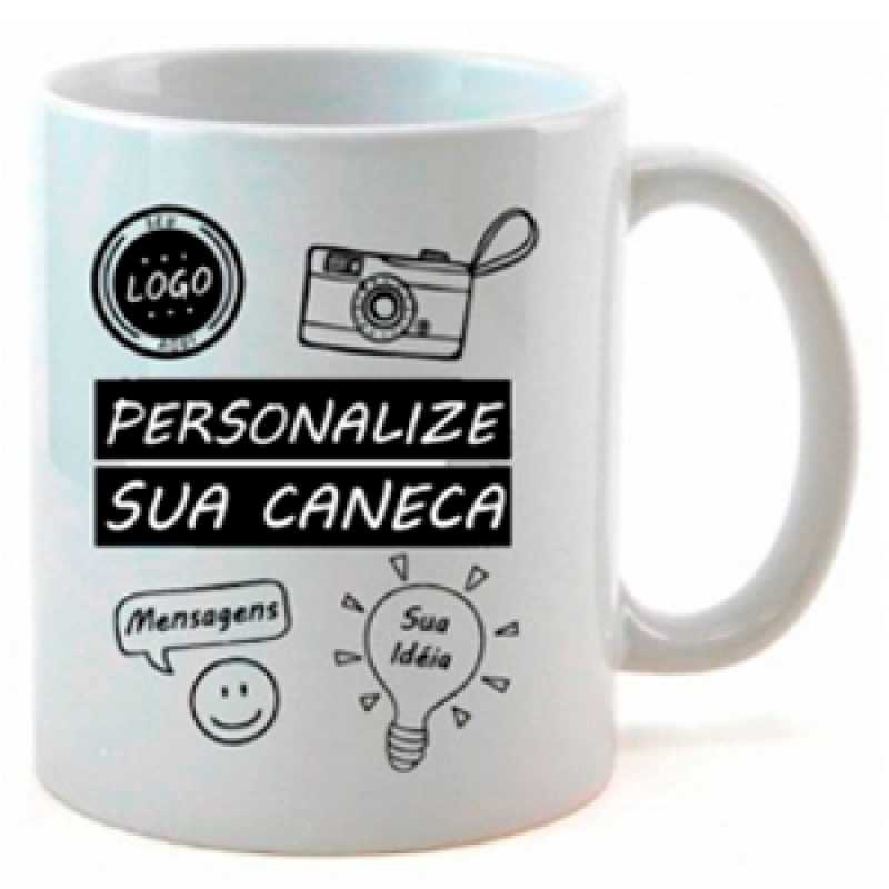 Valor de Caneca Porcelana Personalizada Diadema - Caneca Personalizada Rio de Janeiro